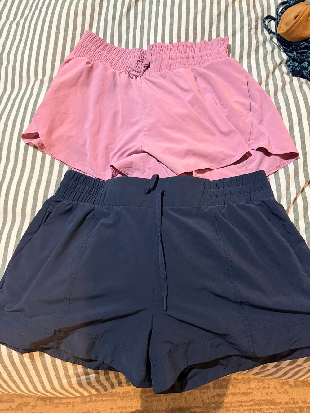 all in motion Pink & Navy Athletic Shorts Duo - Picture 2 of 2